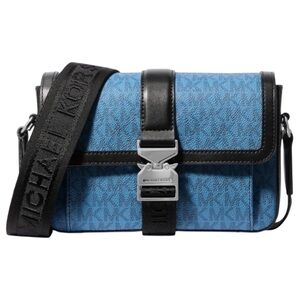 NWT Michael Kors Blue and Black Crossbody Bag